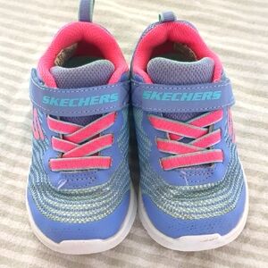 Skechers Kids' Blue and Pink Sneakers 8T